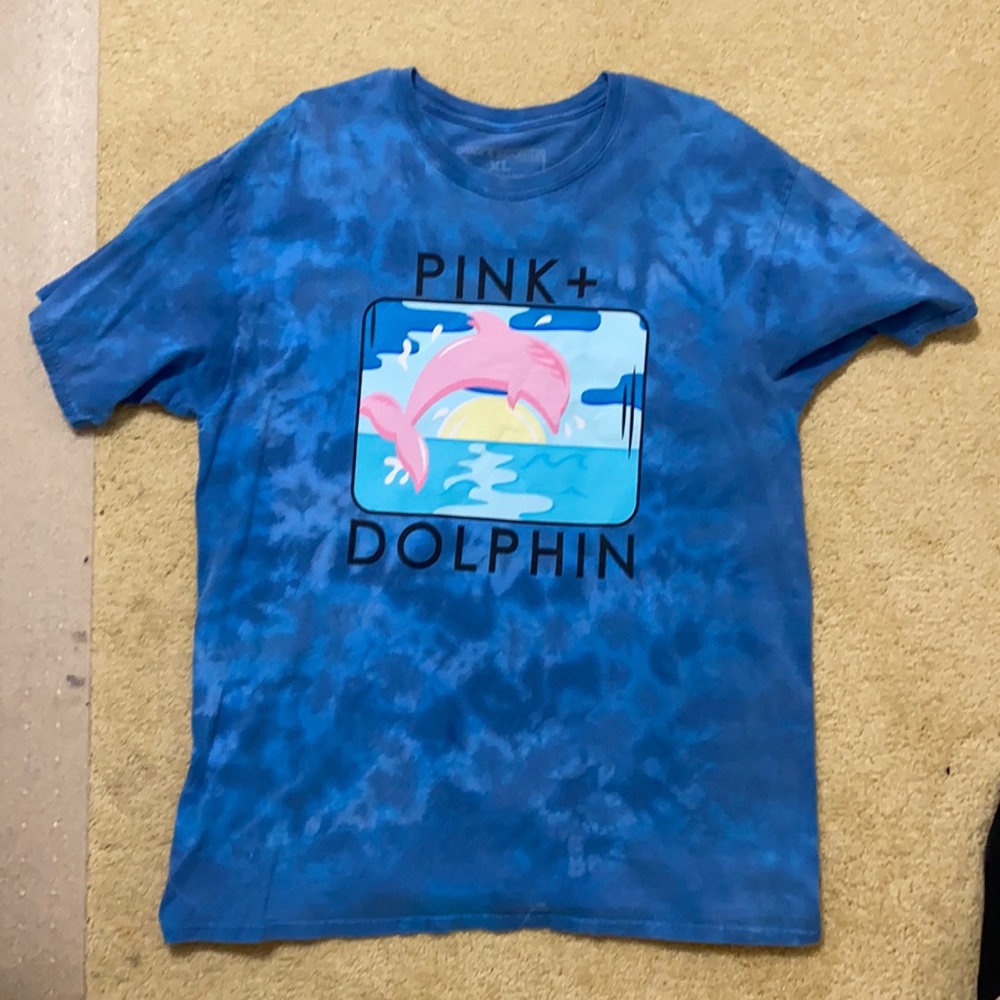 Pink dolphin shirt size xl